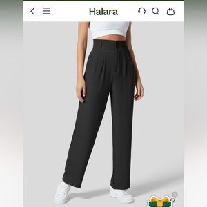 Halara
High Waisted Button Zipper Plicated Side Pocket Shirred Straight Leg